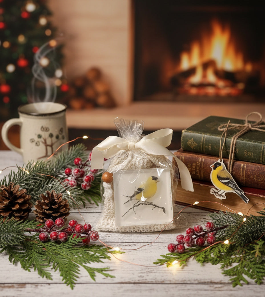 The Bird Art Soap & Saver Set