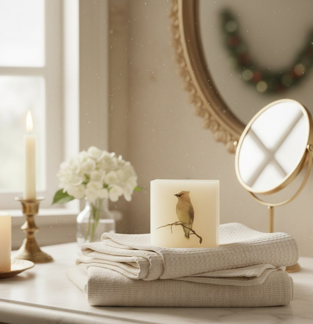 Cedar Waxwing Forest Sanctuary - Vegan Art Soap