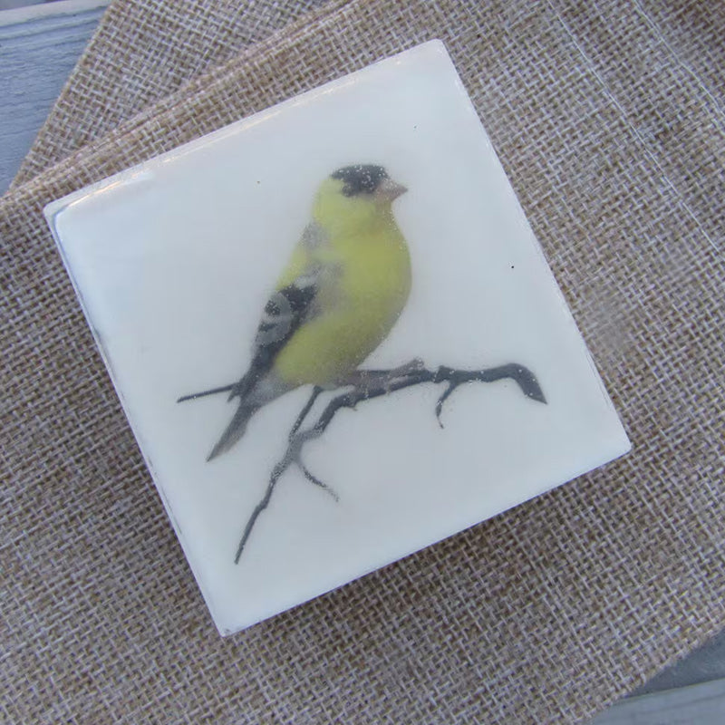 Yellow Finch Garden Delight - Gentle Glycerin Art Soap